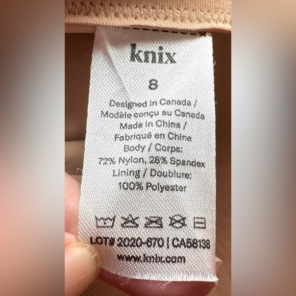 KNIX bra molded cup no underwire supportive size 8 tan beige adjustable straps - Picture 4 of 4